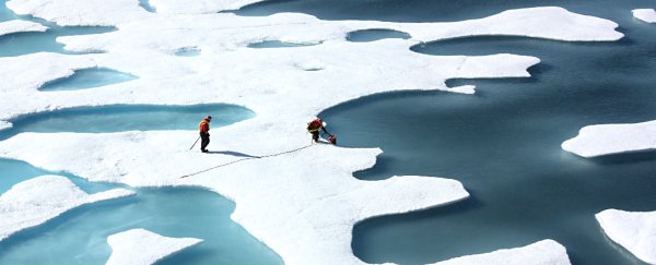Guys, NASA just accepted our terrible levels of sea ice as the "new normal"