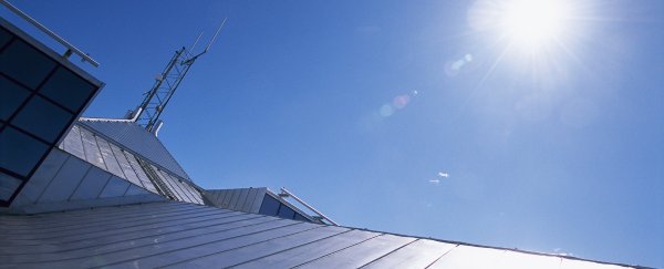 This new roof material stays colder than the air around it - even in summer