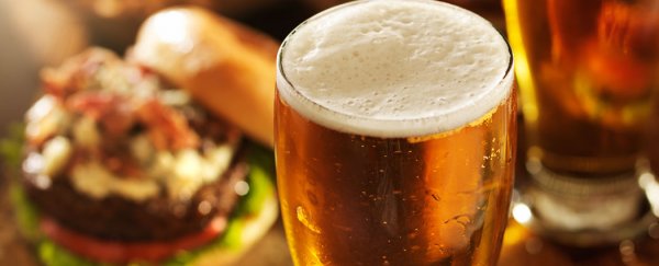 Alcohol enhances our responses to food aromas, making us crave it even more