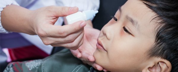 Medicated eye drops can slow down the development of nearsightedness in kids