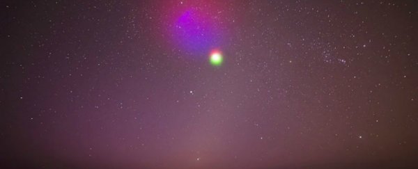 A NASA rocket is about to shoot multicoloured clouds into space