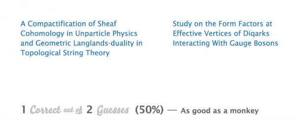 This hilarious quiz makes you guess which physics papers are real or fake