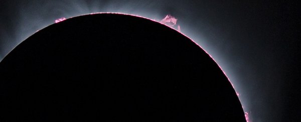 Behold The International Space Station Passing in Front of The Sun During The Eclipse