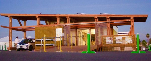 This new 'emailable' solar house  comes together like a 3D jigsaw