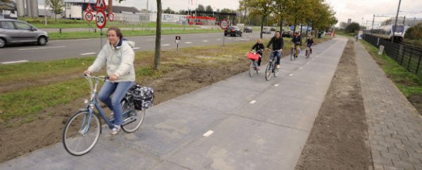 World's first solar road opens in the Netherlands