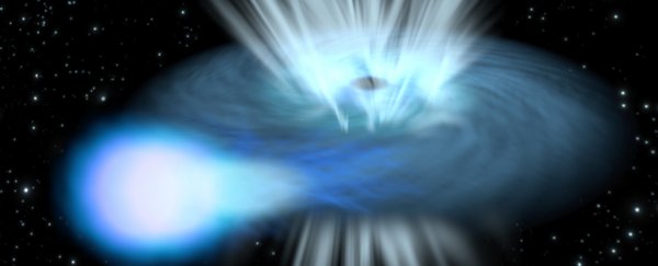 Astronomers just spotted winds travelling at a quarter of the speed of light in deep space