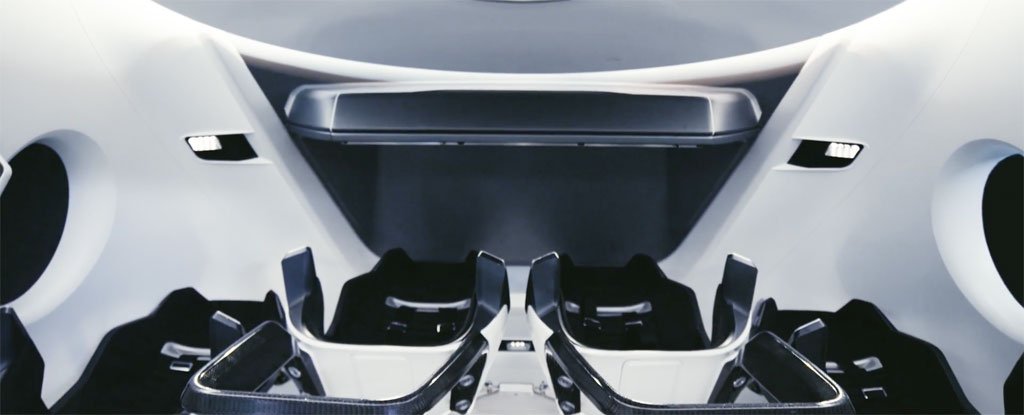 Watch Spacex Offers First Glimpse Inside Its Futuristic 7 Passenger Spacecraft