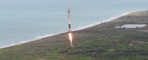 Elon Musk: The Rocket That Will Eventually return Humans to the Moon Launches in 4 Months