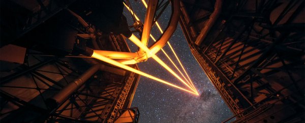 Astronomers just created the most powerful artificial star in the sky - using lasers