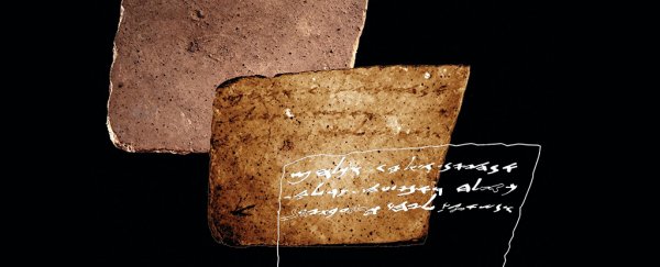 There's a hidden message on this 3,000 year-old piece of pottery