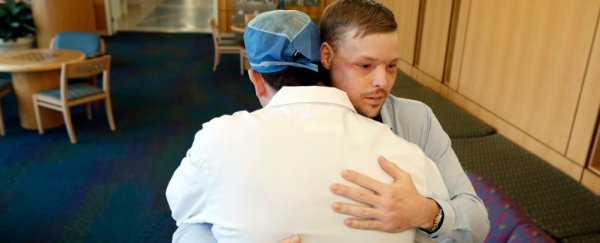 The results of this 50-hour face transplant are incredible