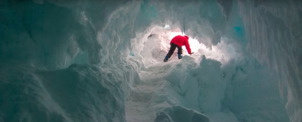 Scientists are investigating warm caves under Antarctica which could support secret life