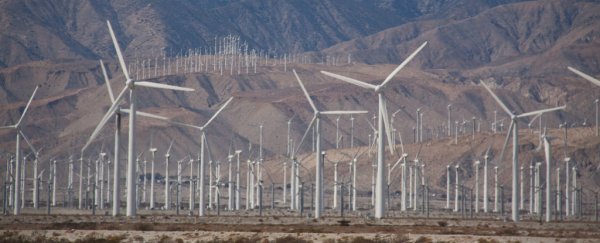 Wind energy is now as cheap as natural gas, and solar is getting close