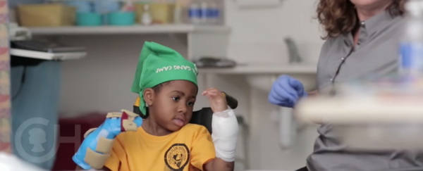 Surgeons perform double hand transplant on a child for the first time